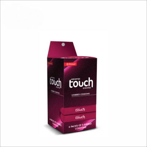 Touch Ribbed Condoms Full Box